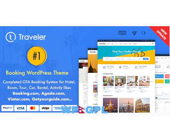 Wordpress中英汉化旅游酒店房间管理主题模板traveler2.8.9主题