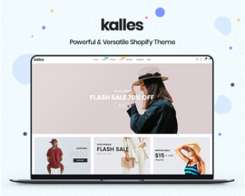 Shopify时尚大气外贸跨境电商主题模板Kalles V2.7版本