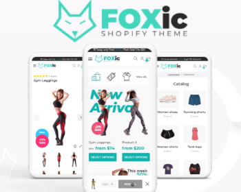 Shopify响应式服装美妆跨境电商外贸商城主题模板Foxic