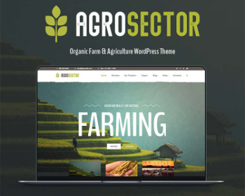 Wordpress绿色生态农业农产品主题模板Agrosector 汉化插件优化加速