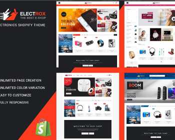 Shopify响应式电子数码产品外贸商城主题模板Electrox