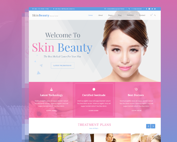 WordPress美容美体养生类主题模板Skin Beauty