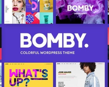 WordPress创意作品案例展示企业网站主题模板Bomby