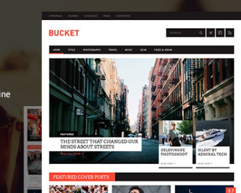 WordPress数字新闻杂志博客网站主题模板BUCKET