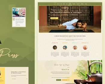 WordPress Yoga瑜伽健身类网站主题模板Kriya