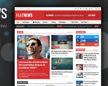 WordPress杂志新闻资讯网站主题模板FlatNews