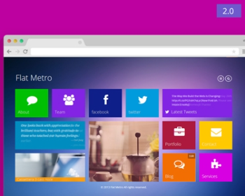 WordPress炫酷多用途企业网站主题模板Flat Metro