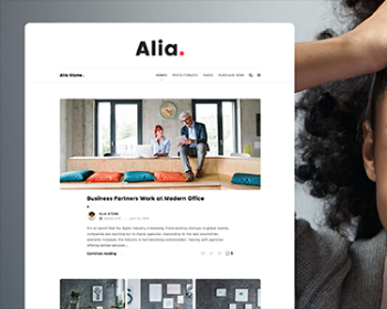 WordPress简洁大气个人博客新闻网站主题模板Alia