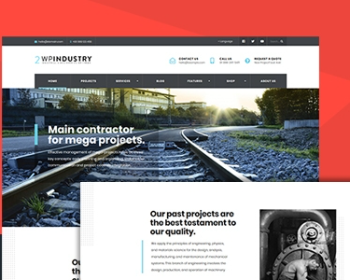 WordPress工业工厂工程机械企业网站主题模板WP Industry