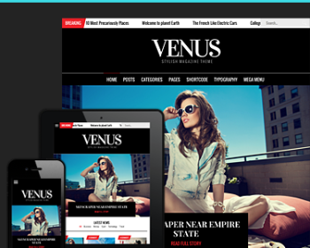 WordPress响应式新闻杂志博客资讯网站主题模板Venus