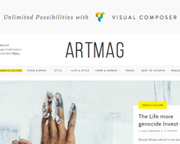 WordPress新闻杂志博客资讯类网站主题模板Artmag