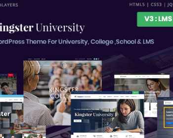 WordPress学校学院教育企业网站主题模板Kingster