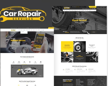 WordPress汽车修理维修服务网站主题模板Car Repair Services