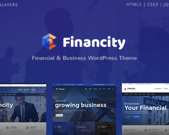 WordPress宽屏大气商业金融企业网站主题模板Financity